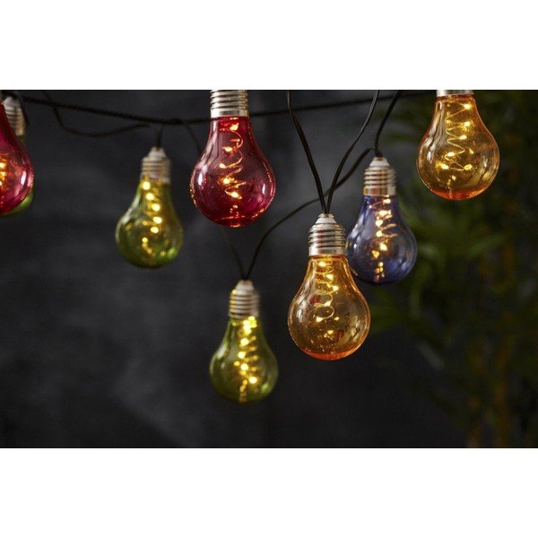 Barvita solarna LED svetlobna veriga, primerna za uporabo na prostem Star Trading Glow, dolžina 1,9 m-image-1