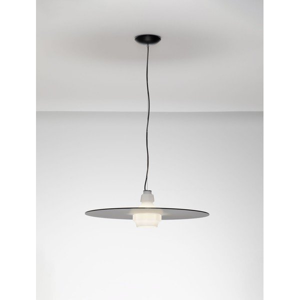 Mat črna jeklena viseča svetilka ø 60 cm Lora – Nova Luce-image-3