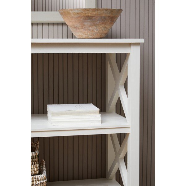 Bel regal iz masivnega bora 40x81x81 cm Heritage – Premier Housewares-image-2