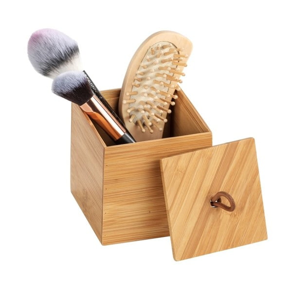 Bambusova škatla s pokrovom Wenko Terra, širina 9 cm-image-1