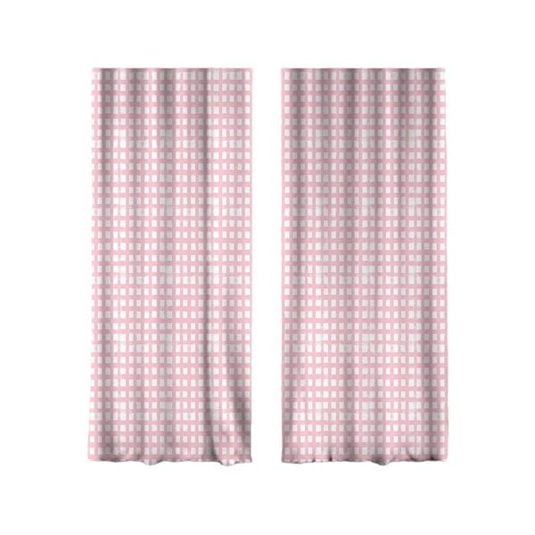 Bele/rožnate zavese v kompletu 2 ks 140x260 cm – Mila Home