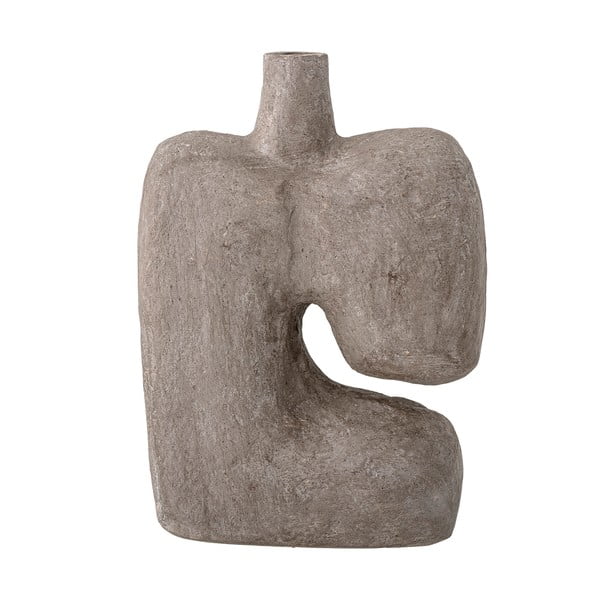 Vaza iz sivega dekorativnega papirja Bloomingville Banael, višina 36 cm-image-4