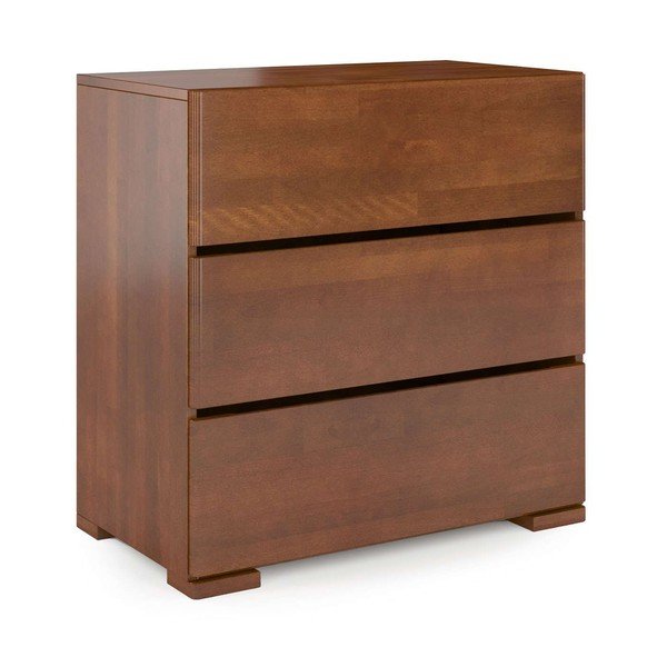 Rjava komoda iz bukovega lesa Skandica Sandemo, 80 x 81 cm