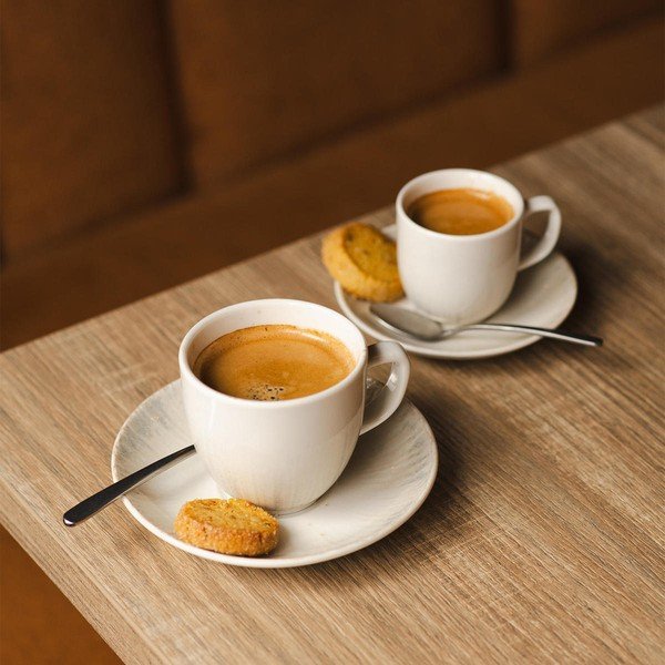 Svetlo siv porcelanast čajni krožniček ø 14 cm Nuance – BonBistro-image-3
