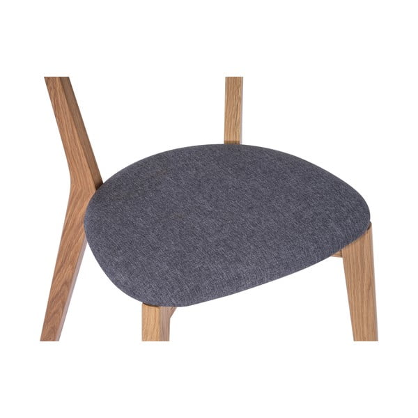 Hrastov jedilni stol s sivim sedežem Arch - Bonami Selection-image-3