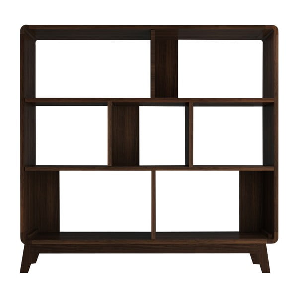 Knjižna omara iz oreha 122x126 cm Cassie - Støraa -image-2