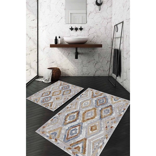 Sive kopalniške preproge v kompletu 2 ks 60x100 cm – Mila Home-image-1