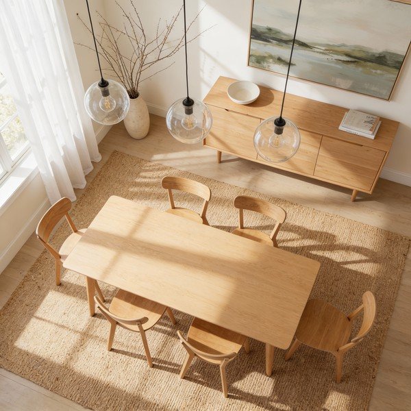 Jedilni stol v hrastovem dekorju Roxby - Actona-image-2