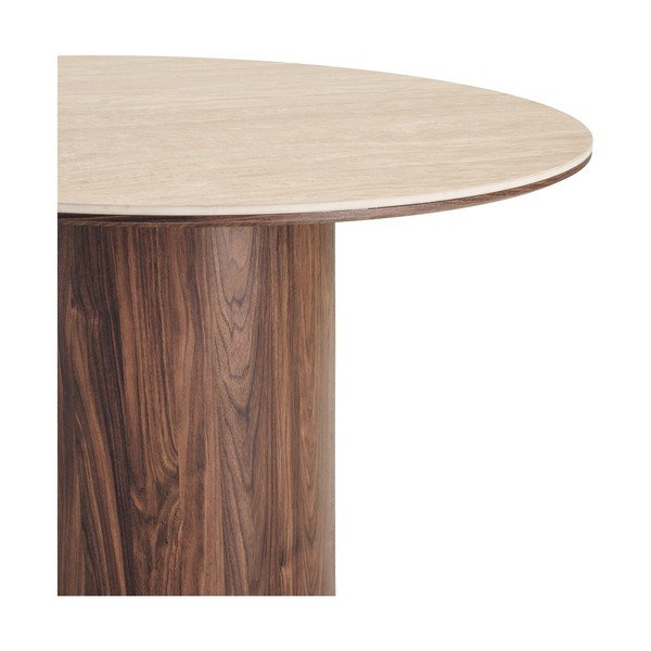 Okrogla jedilna miza s keramično ploščo ø 120 cm Delphi – House Nordic-image-4