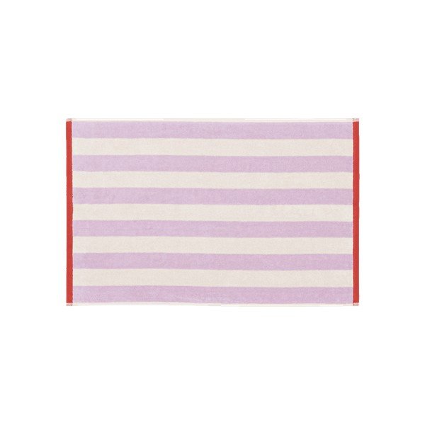 Svetlo vijolična/kremno bela frotirna bombažna brisača 50x80 cm Gobo – noo.ma-image-2