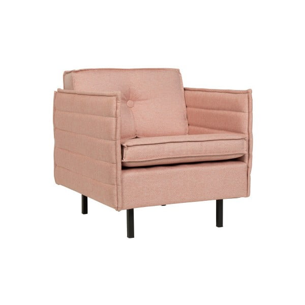 Fotelj v losos roza barvi Zuiver Jaey