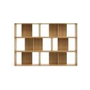 Sistem modularnih polic v hrastovem dekorju 6 ks 168x114 cm Litto – Kave Home