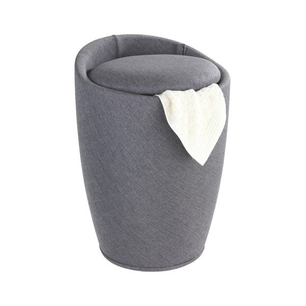 Siv koš za perilo in stolček v enem Wenko Linen Look, 20 l-image-1