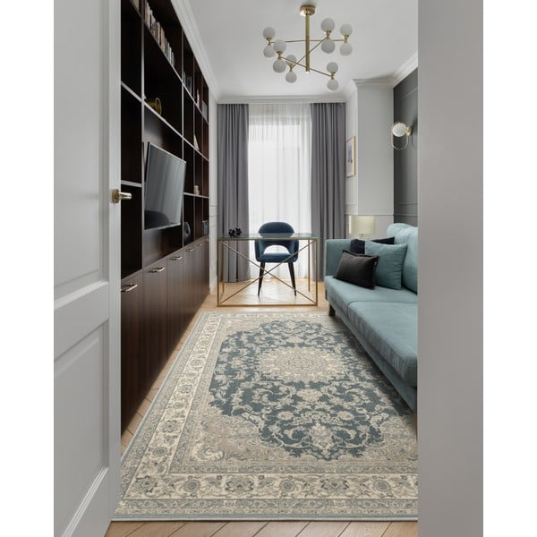 Siva volnena preproga 200x300 cm Beatrice – Agnella-image-1