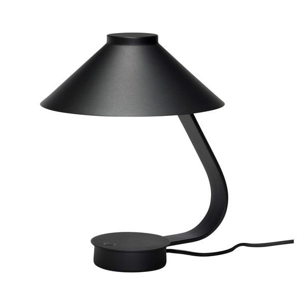 Črna LED zatemnitvena namizna svetilka (višina 31 cm) Muri – Hübsch