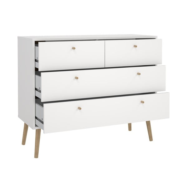 Bela nizka komoda 99x82 cm Bodo – Tvilum-image-4