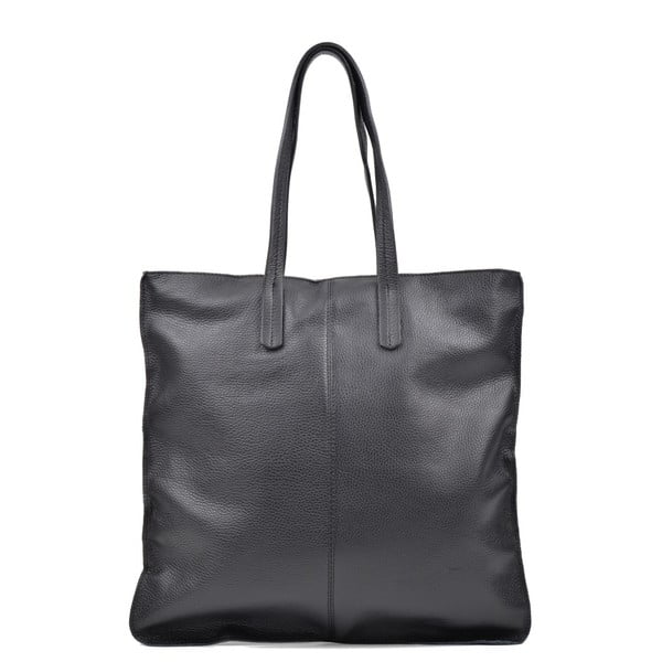 Črna usnjena torbica Luisa Vannini Thalia