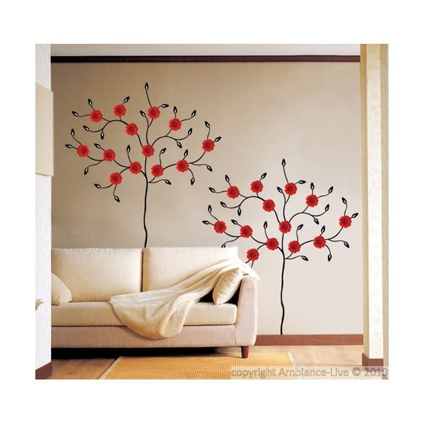 Nalepka Ambiance Red Gerbera Tree-image-1