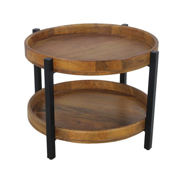 Kavna mizica iz mangovega lesa iz kolekcije HSM Ediash, Ø 60 cm