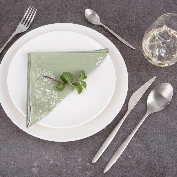 Pribor iz nerjavečega jekla 24 ks v srebrni barvi – Orion-image-2