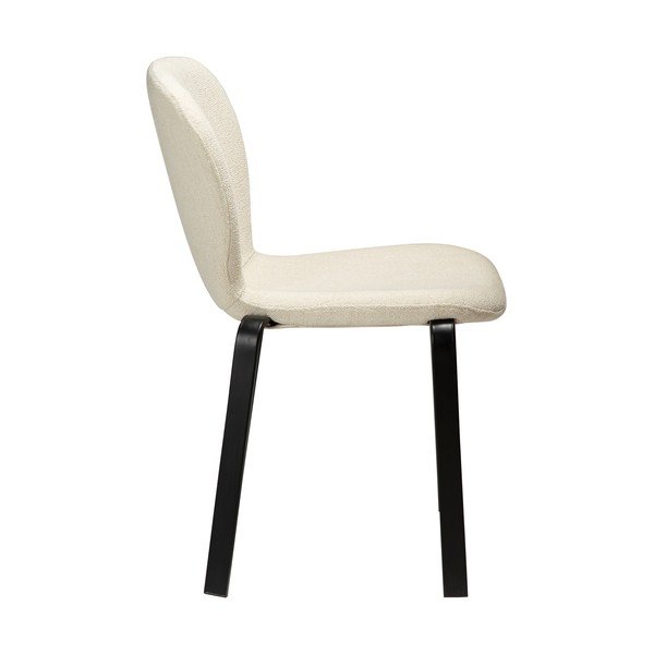 Kremno bel oblazinjen jedilni stol Heap – DAN-FORM Denmark-image-2