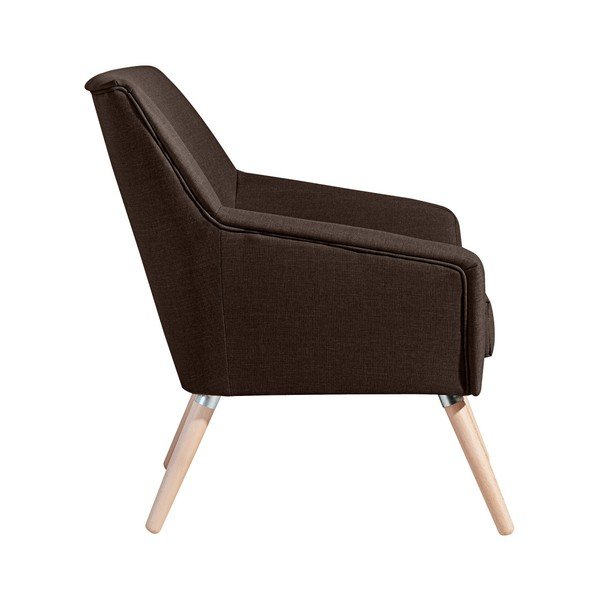 Temno rjav fotelj Max Winzer Alegro Line-image-2