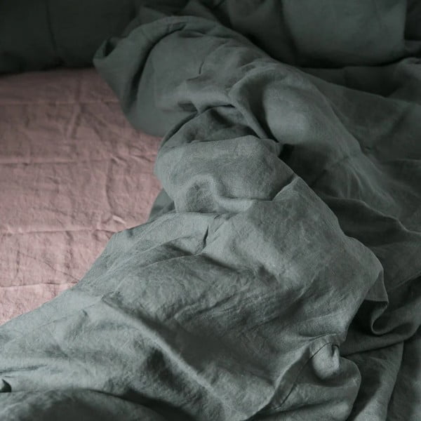 Rožnata/rjava lanena rjuha 180x260 cm Ashes of Roses – Linen Tales-image-2