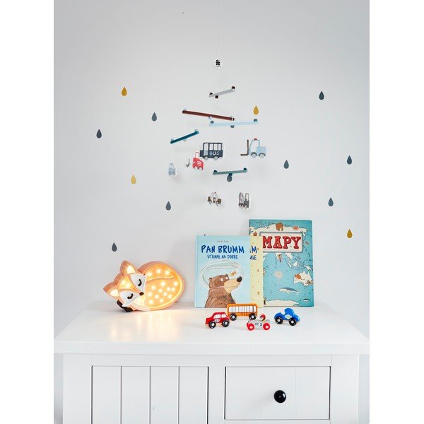Oranžna namizna svetilka iz borovega lesa Little Lights Fox Wild, dolžina 31 cm-image-4