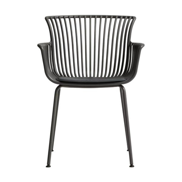 Temno siv vrtni stol Surpika – Kave Home-image-3