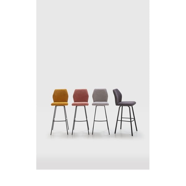 Gorčično rumeni barski stoli v kompletu 2 ks 75 cm Pol – Marckeric-image-1