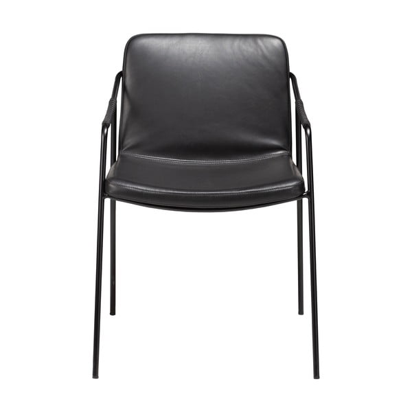 Črn jedilni stol v imitaciji usnja DAN-FORM Denmark Boto-image-1