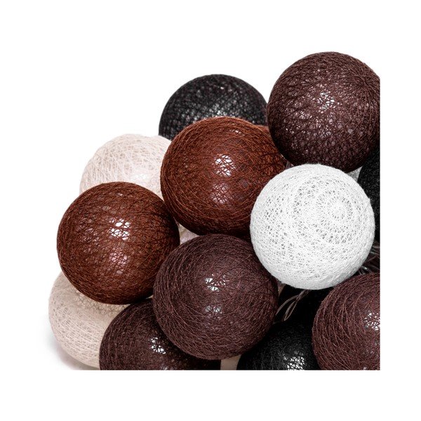 Rjava svetlobna verigaz LED žarnicami LUKKA, 30 lučk-image-3