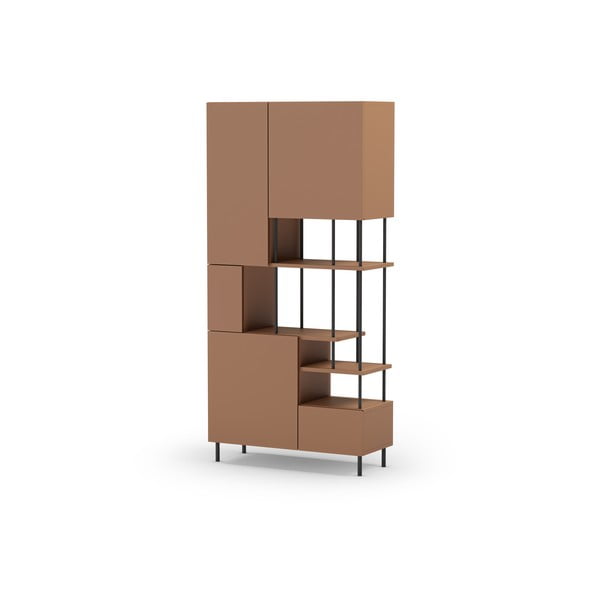 Opečnato oranžen regal 84x175 cm Perla – Marckeric-image-2