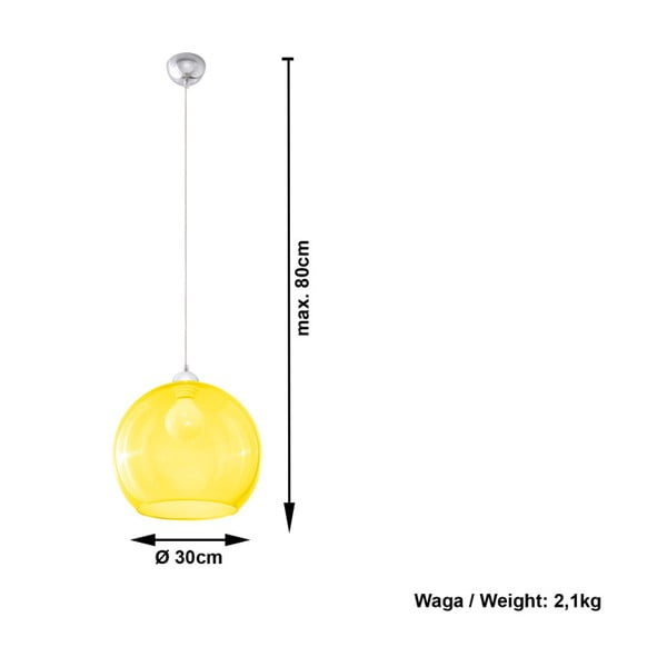 Rumena viseča svetilka Sollux Bilbao-image-2