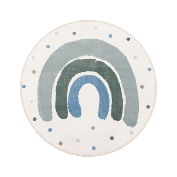 Zelena/slonokoščena otroška preproga ø133 cm Joyful Mint – FD