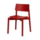 Rdeč jedilni stol z možnostjo nalaganja Wem – noo.ma