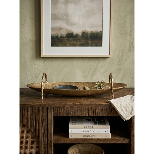 Kovinski dekorativni pladenj 12x47,5 cm Sagar – Bizzotto-image-2