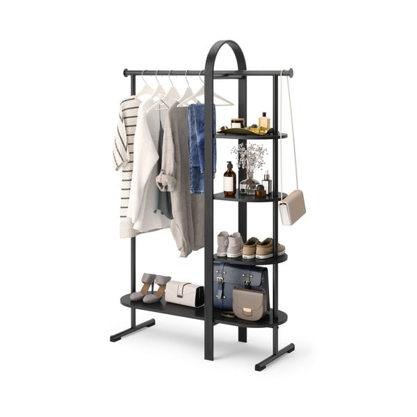 Črn set za hodnik iz masivnega evkaliptusa Bellwood – Umbra-image-3