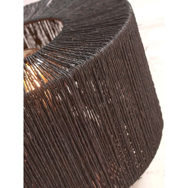Črna stoječa svetilka s senčnikom iz jute (višina 126 cm) Iguazu – Good&Mojo-image-4