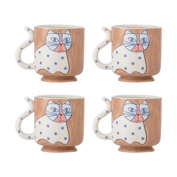 Svetlo rjave skodelice v kompletu 4 ks Missy – Bloomingville