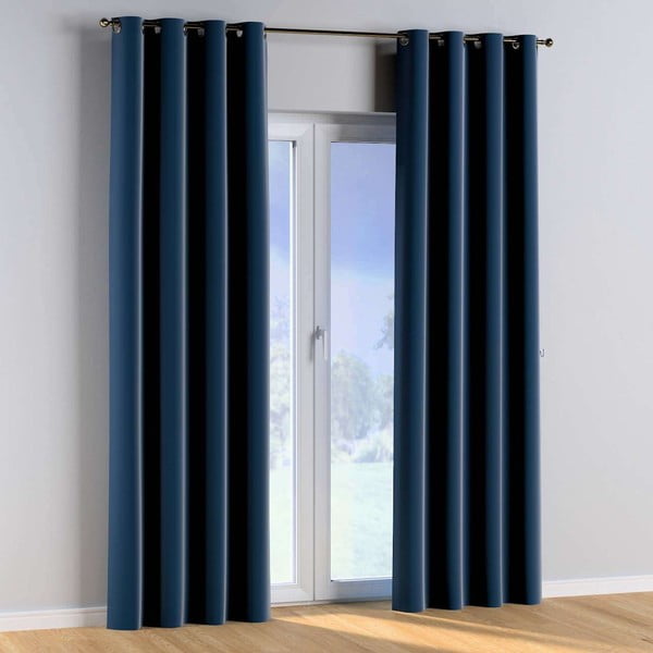 Modra zavesa 260x130 cm Posh Velvet - Yellow Tipi-image-1