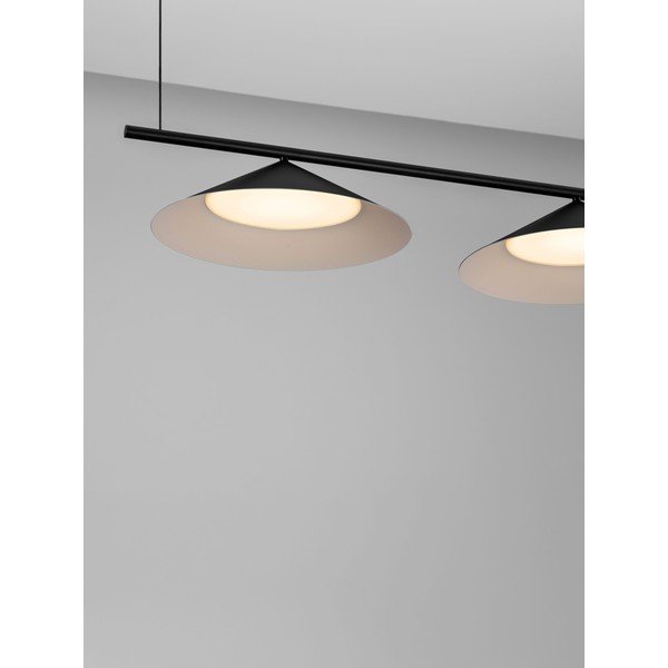 Mat črna aluminijasta LED viseča svetilka Lui – Nova Luce-image-2