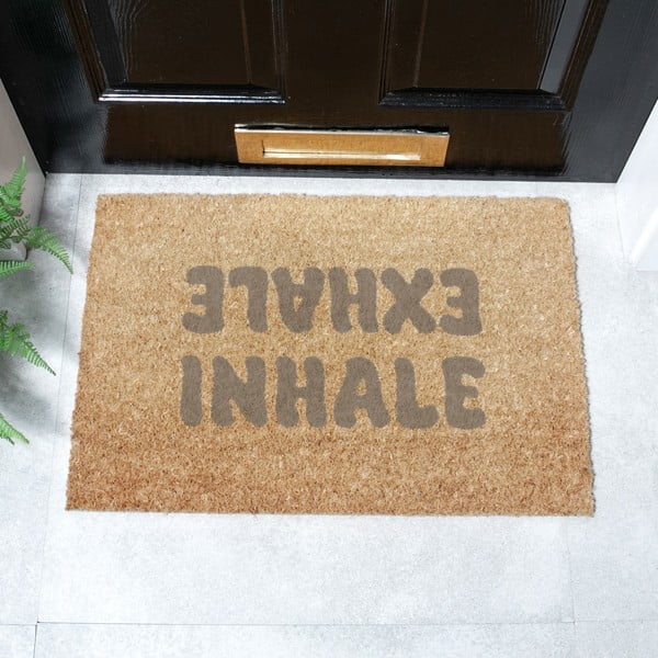 Predpražnik iz kokosovih vlaken 60x90 cm Inhale Exhale – Artsy Doormats-image-2