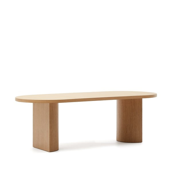 Jedilna miza v hrastovem dekorju 100x240 cm Nealy – Kave Home-image-3