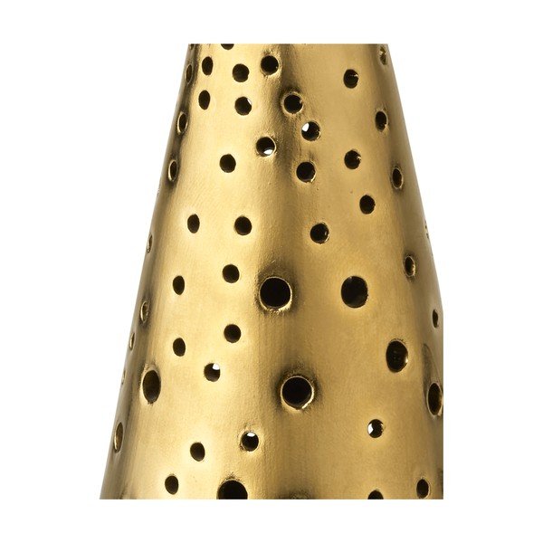 Porcelanasti svečnik v zlati barvi Kähler Design Nobili, višina 25,5 cm-image-1