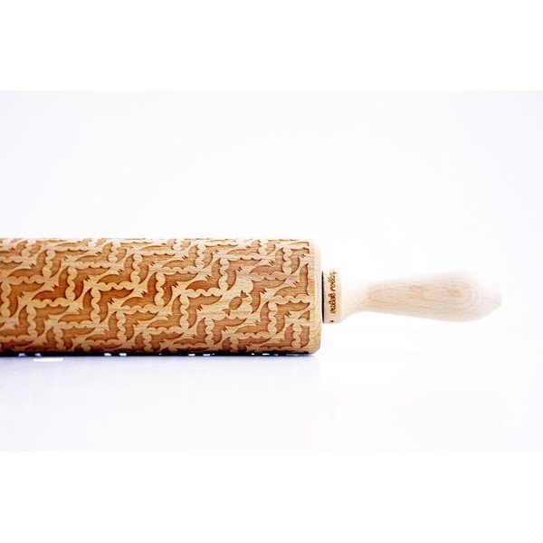 Leseni reliefni valjček za testo Valek Bats-image-1