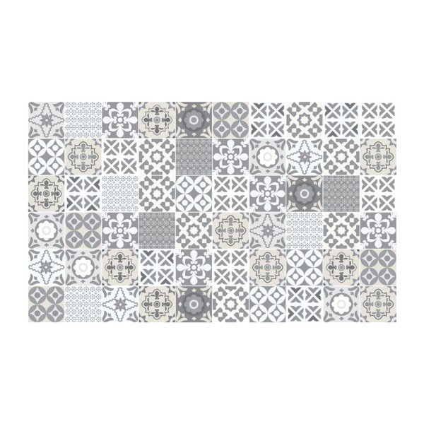 Komplet 60 stenskih nalepk Ambiance Wall Decal Tiles Artistic Shade of Grey, 20 x 20 cm-image-2