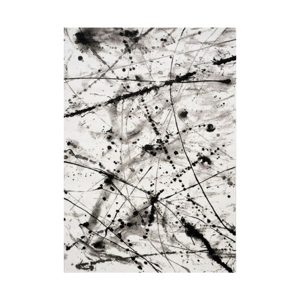 Črno-bela preproga Webtappeti Manhattan Soho, 160 x 230 cm
