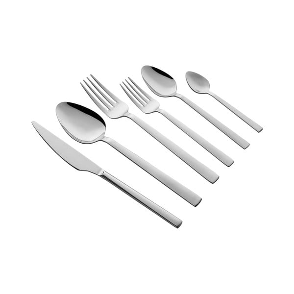 Pribor 36 ks iz nerjavečega jekla v srebrni barvi – Hermia