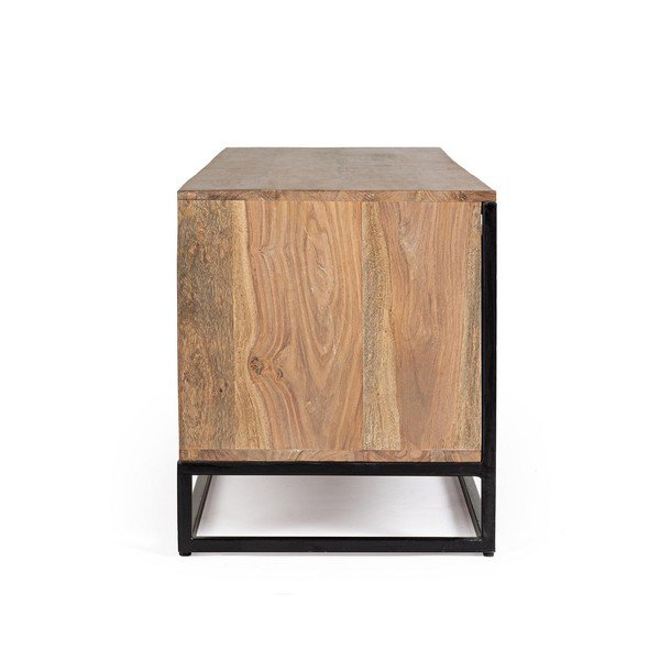 TV omarica iz masivnega sheesham lesa v naravni barvi 175x50x45 cm Nartan – Bizzotto-image-4